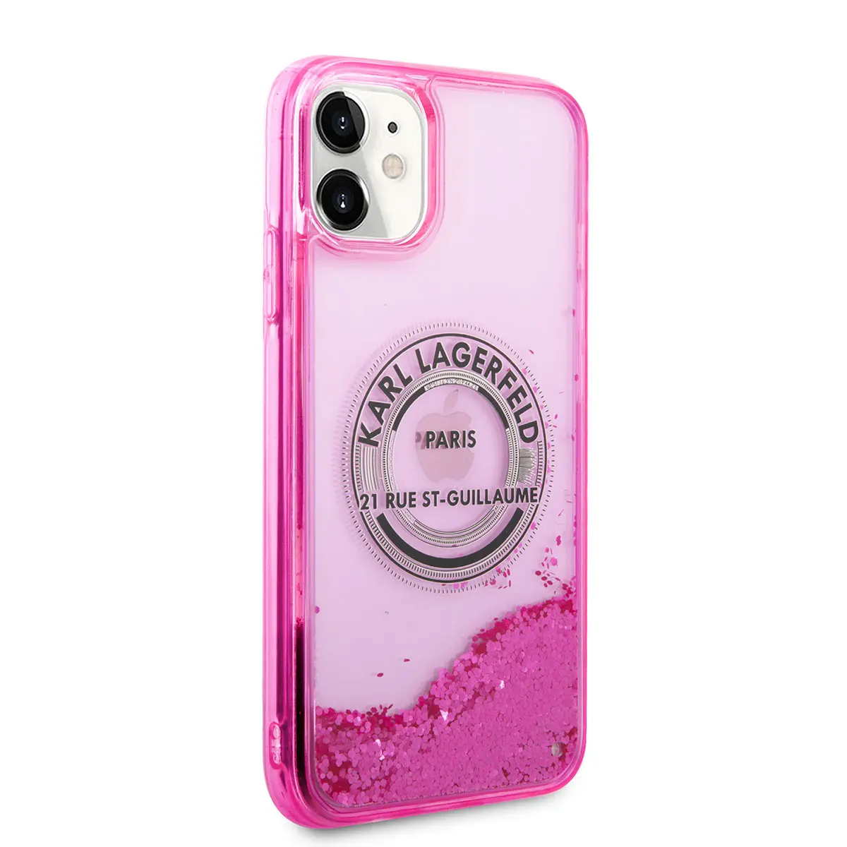 iPhone 11 Sıvılı Simli Kılıf - Karl Lagerfeld RSG Dizayn