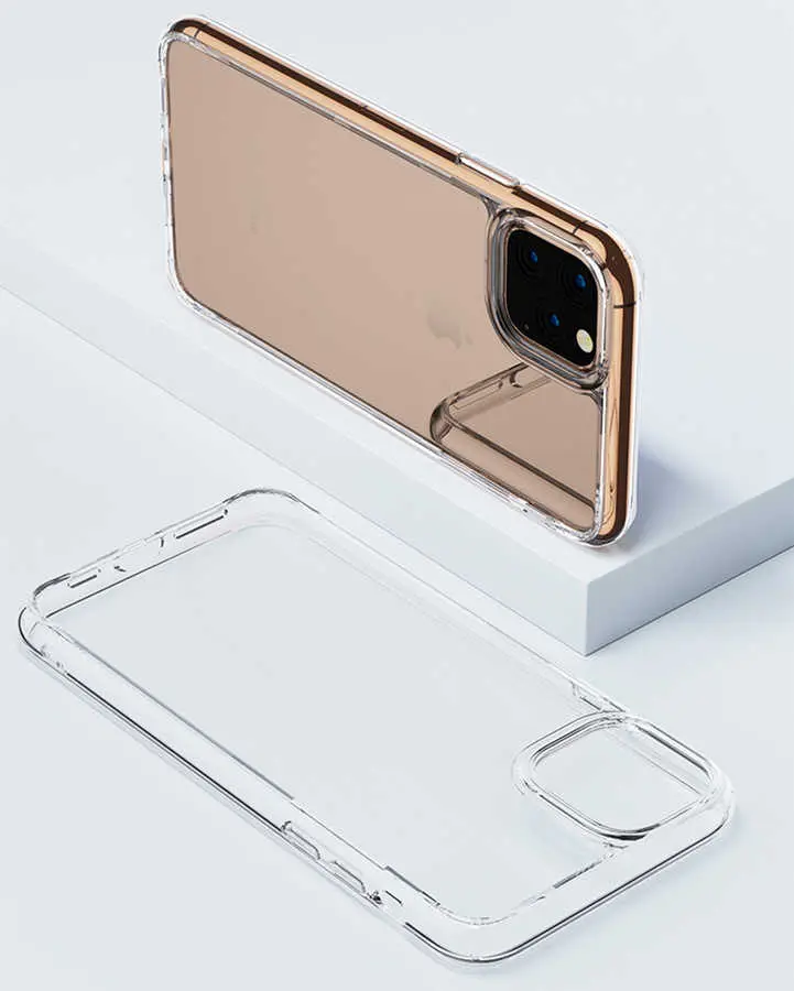 iPhone 11 Pro Şeffaf Cam Arka Kapaklı Kılıf - Benks Magic Crystal