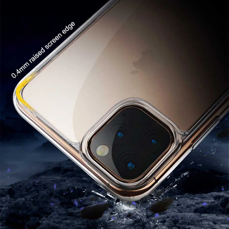 iPhone 11 Pro Şeffaf Cam Arka Kapaklı Kılıf - Benks Magic Crystal