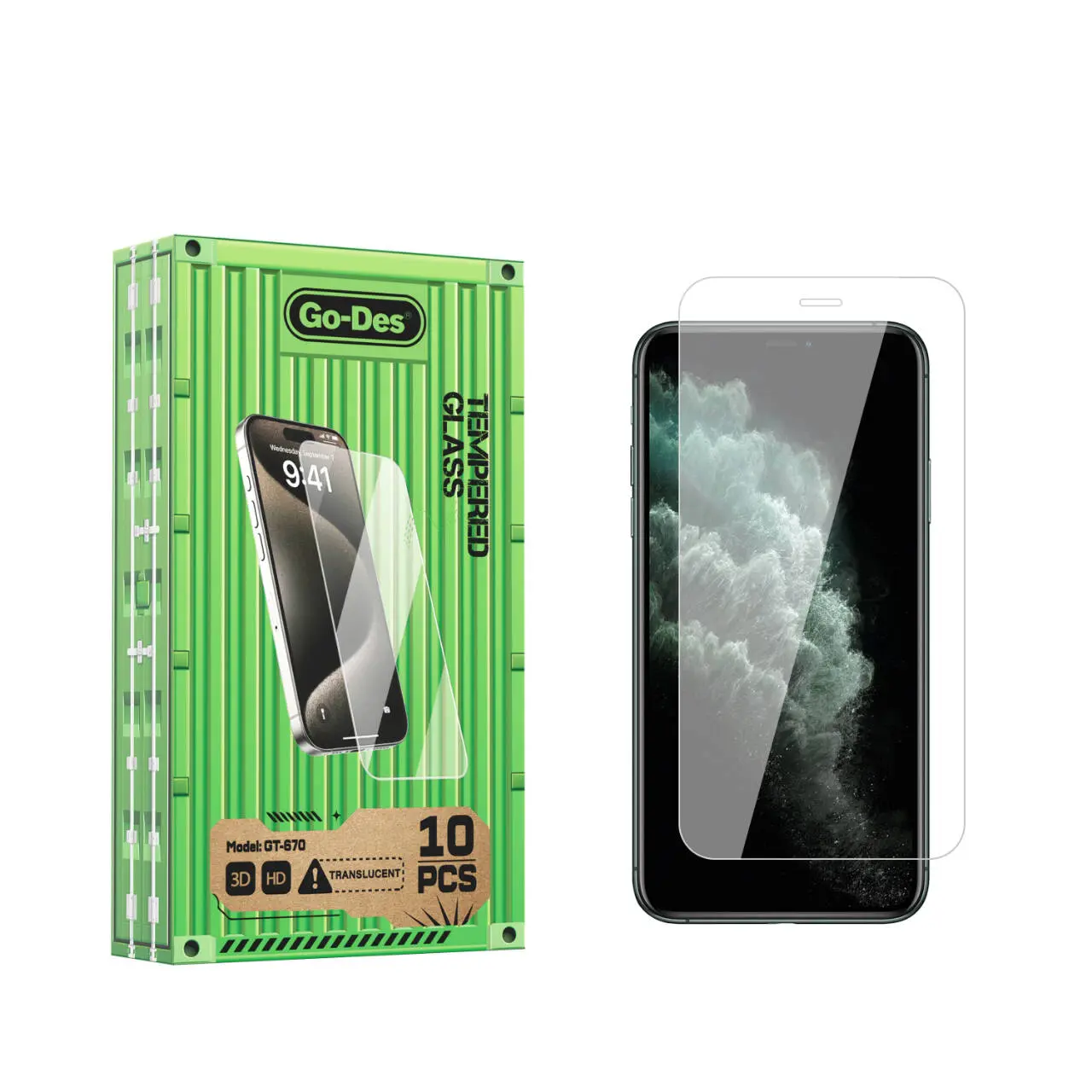iPhone 11 Pro Max 9H Oleofobik Bom Glass Ekran Koruyucu - Go Des