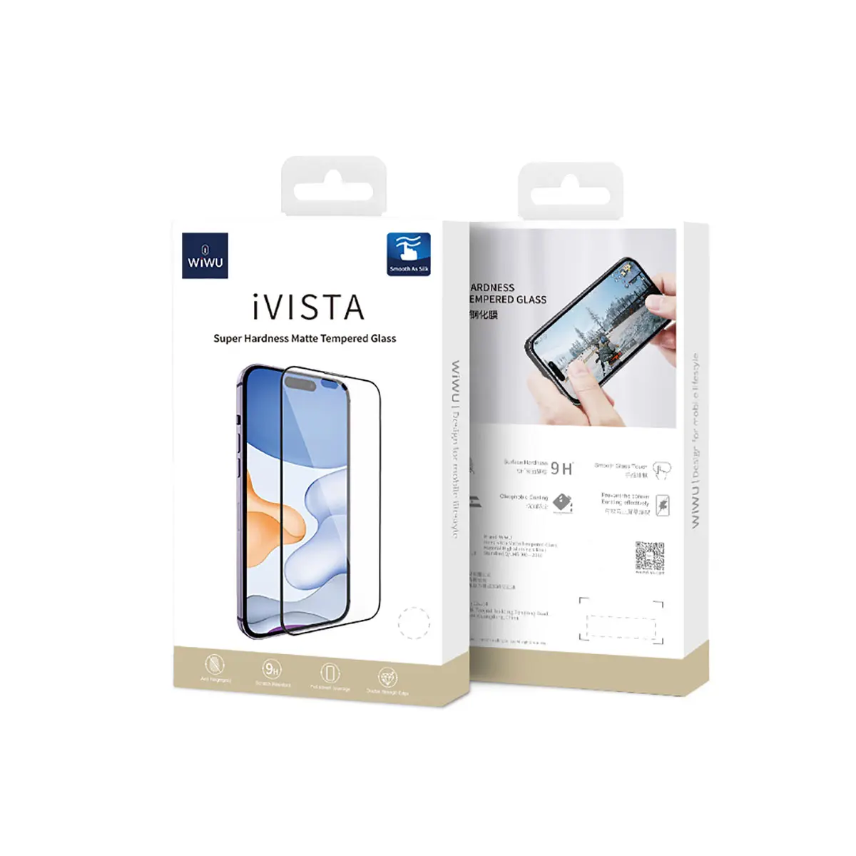 iPhone 11 Mat Temperli Cam Ekran Koruyucu - Wiwu iVista Screen Matte