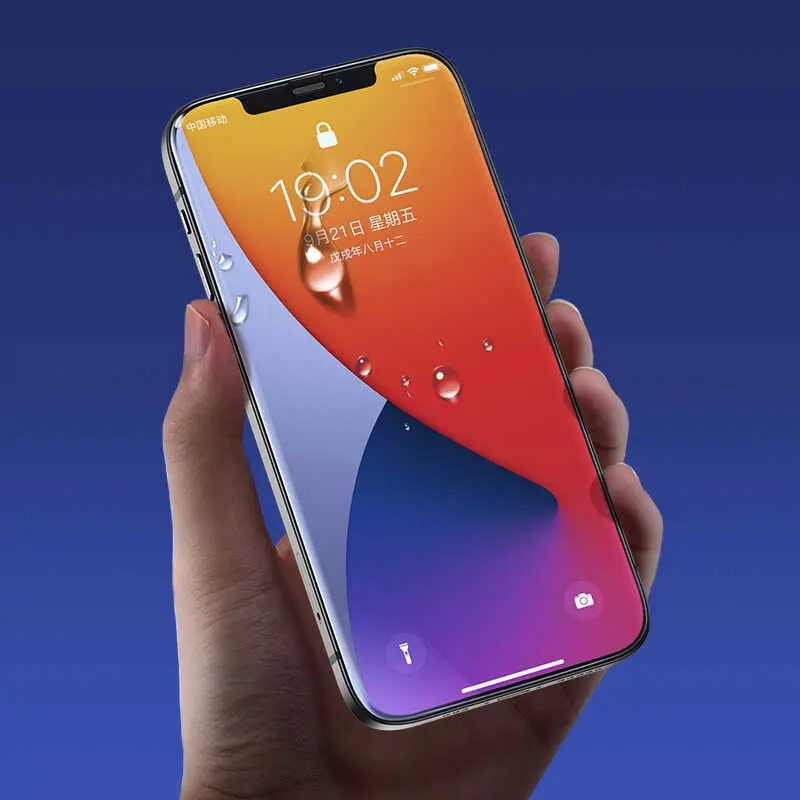 iPhone 12 Mini Tam Kaplamalı Kavisli Ekran Koruyucu - Benks V Pro