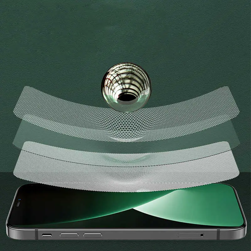 iPhone 12 Mini Ekran Koruyucu, Toz Önleyici Yeşil Işık - Benks V Pro