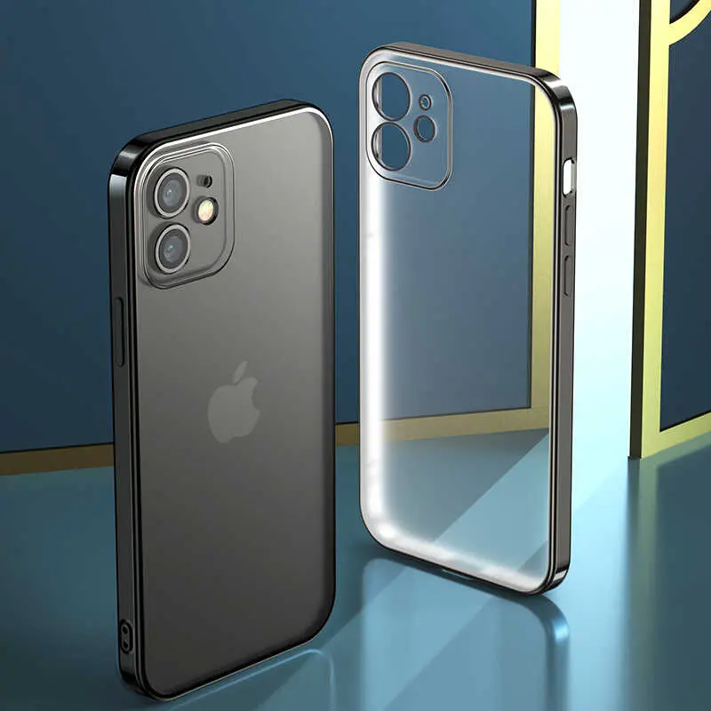 iPhone 12 Mini Mat Elektrokaplama TPU Kılıf - Benks Matte Electroplated