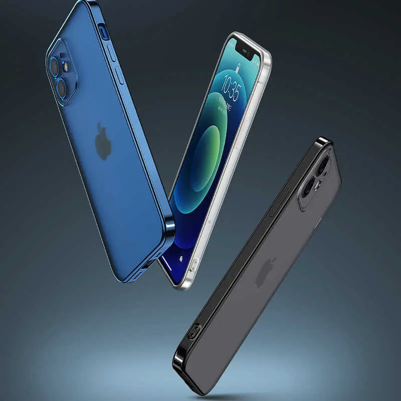 iPhone 12 Mini Mat Elektrokaplama TPU Kılıf - Benks Matte Electroplated