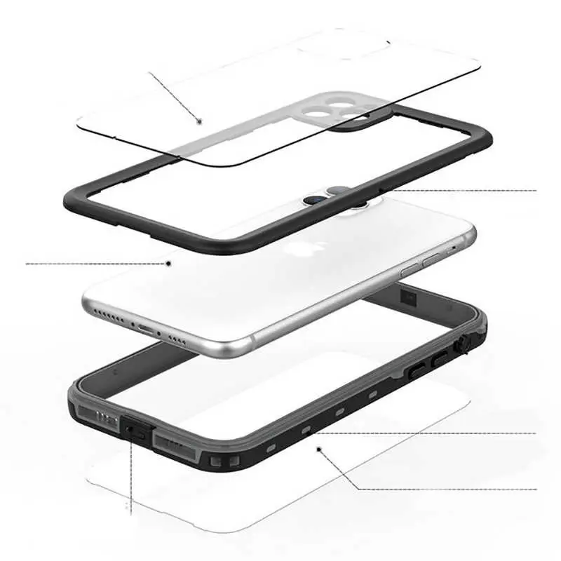 iPhone 12 Mini Su Geçirmez Kılıf, 2 m Düşme Dayanımlı - Zore