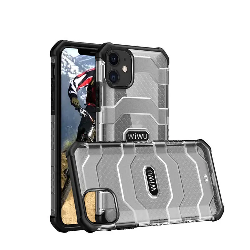 iPhone 12 Mini Kılıf Wiwu Voyager Kapak, Mat Arka Yüzeyli