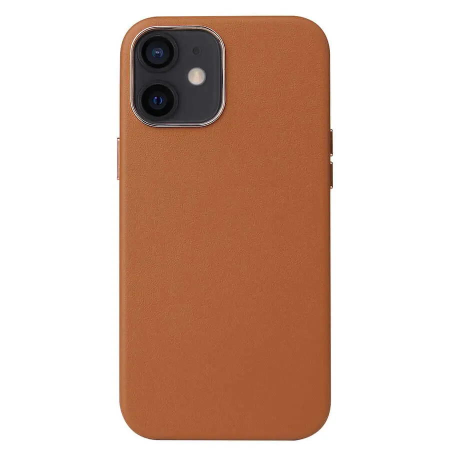 iPhone 12 Mini Deri Kılıf - Zore Eyzi Kapak