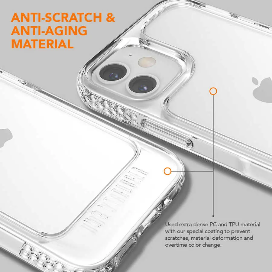 iPhone 12 Mini U Model Kılıf - Ugly Rubber, TPU Çift Katmanlı