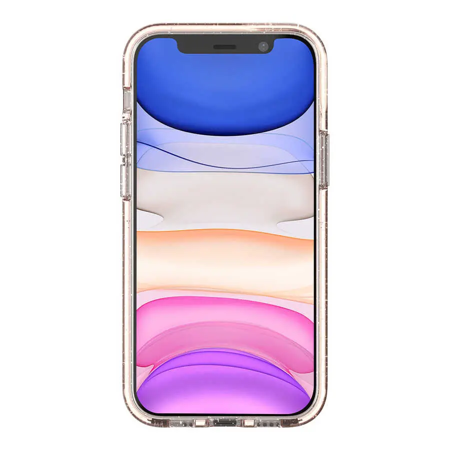 iPhone 12 Mini Şeffaf Kenarlı Kılıf - Ugly Rubber Vogue