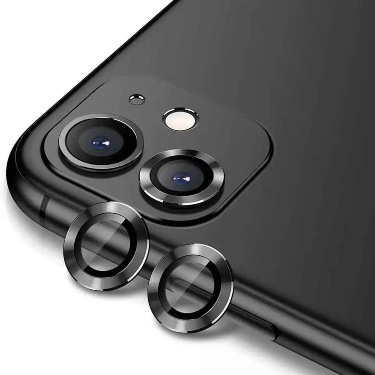 iPhone 12 Mini Safir Kamera Lens Koruyucu, Parmak İzi Bırakmayan - Zore CL-12