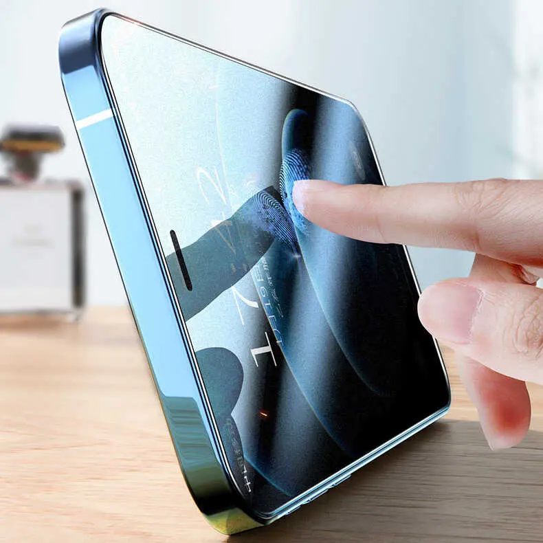 iPhone 12 Mini Mat Gizlilik Camı Ekran Koruyucu - Zore Fit Hard
