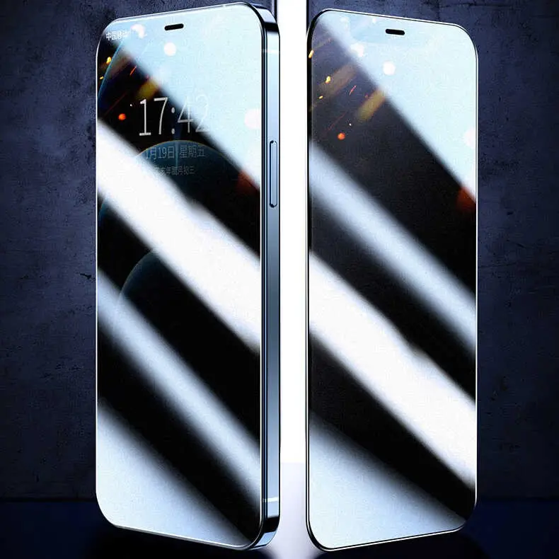 iPhone 12 Mini Mat Gizlilik Camı Ekran Koruyucu - Zore Fit Hard