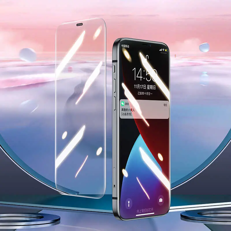 iPhone 12 Ekran Koruyucu, Ahize Toz Korumalı Tam Kaplama - Benks OKR