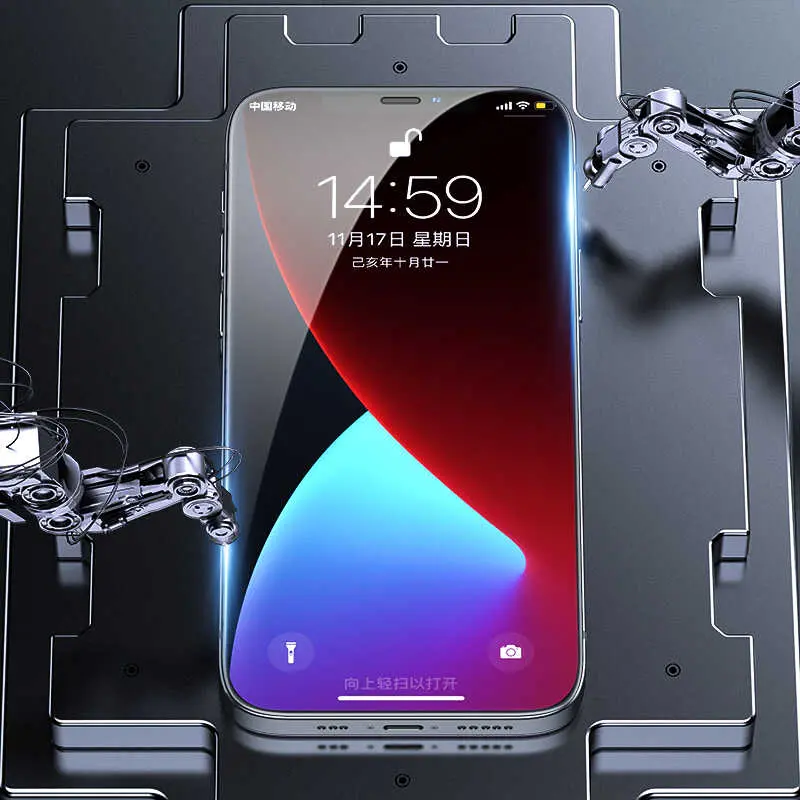 iPhone 12 Ekran Koruyucu, Ahize Toz Korumalı Tam Kaplama - Benks OKR