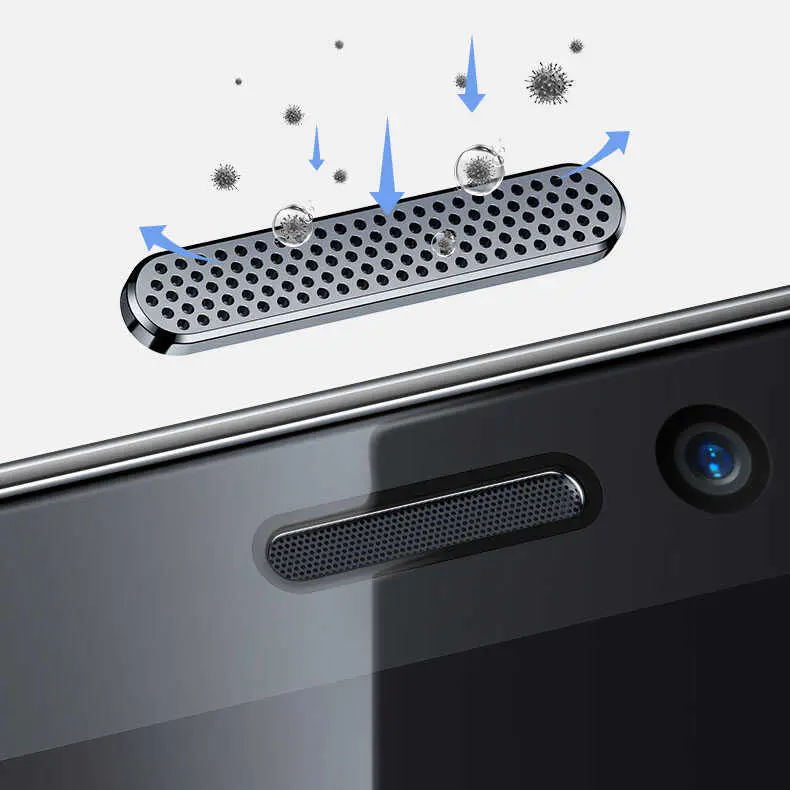 iPhone 12 Ekran Koruyucu, Ahize Toz Korumalı Tam Kaplama - Benks OKR