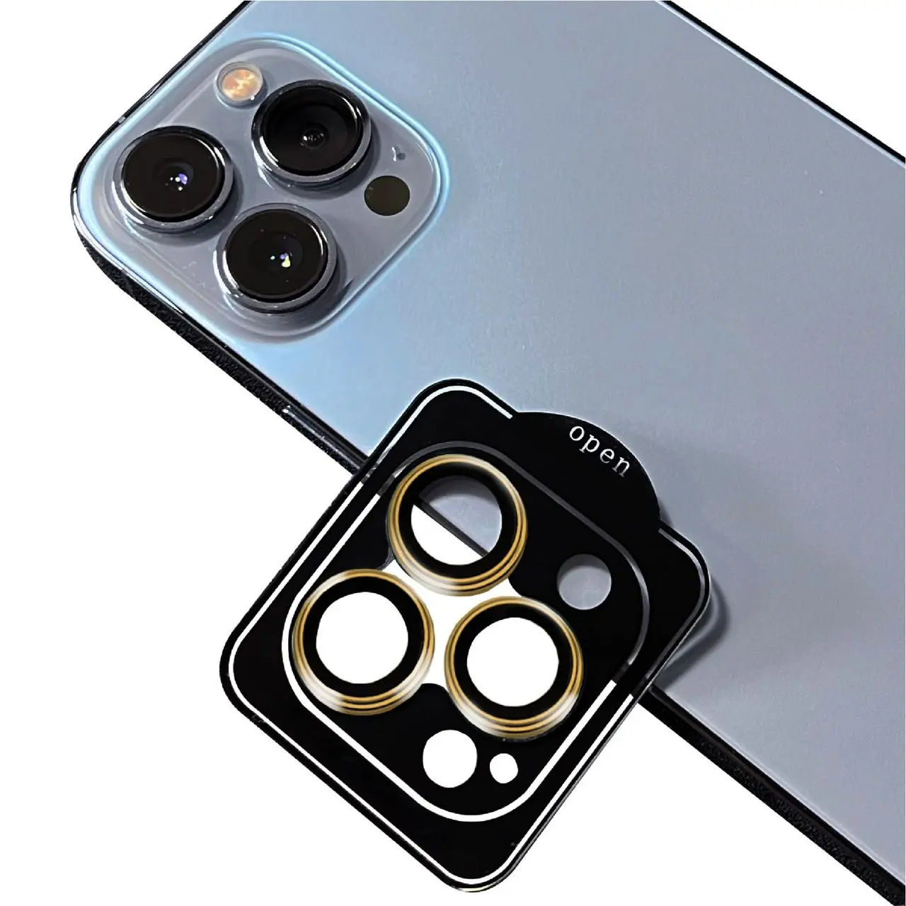 iPhone 12 Pro Kamera Lens Koruyucu, Safir ve Parlama Önleyici - Zore CL-11