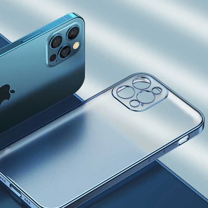 iPhone 12 Pro Mat Elektrokaplama TPU Kılıf - Benks Matte Electroplated