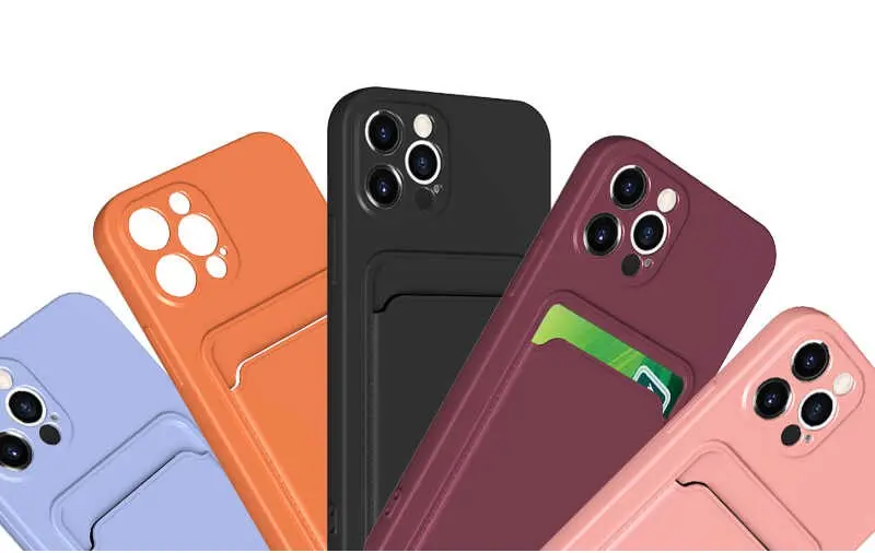 iPhone 12 Pro Kartlık Bölmeli Kılıf - Zore Ofix