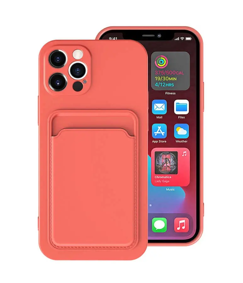 iPhone 12 Pro Kartlık Bölmeli Kılıf - Zore Ofix