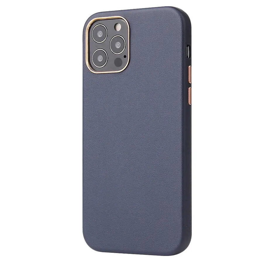 iPhone 12 Pro Deri Kılıf, Kablosuz Şarj Uyumlu - Zore Eyzi