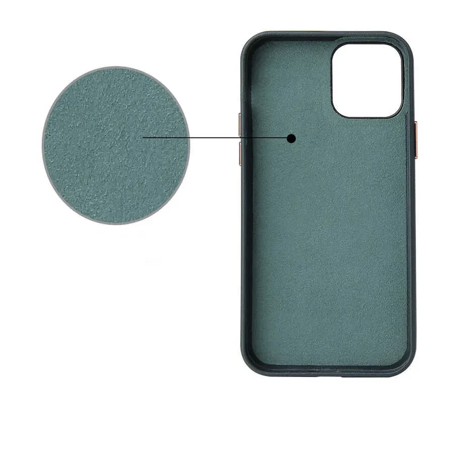 iPhone 12 Pro Deri Kılıf, Kablosuz Şarj Uyumlu - Zore Eyzi