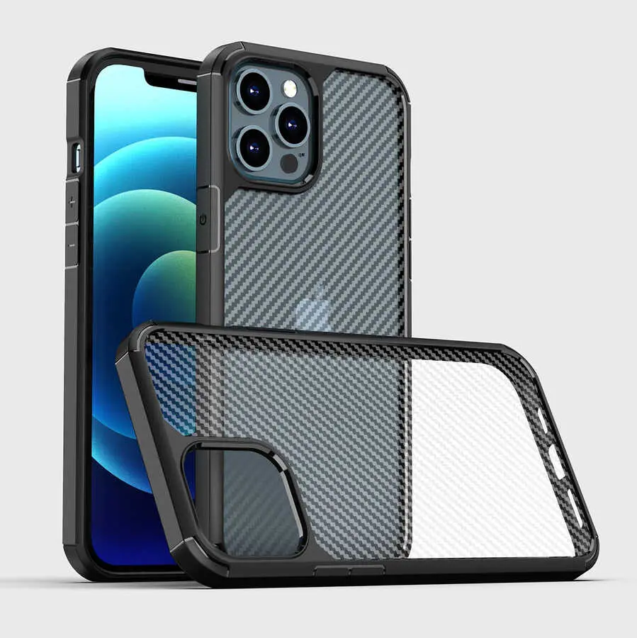 iPhone 12 Pro Kılıf, Yükseltilmiş Kenarlı ve Kamera Korumalı - Zore İnoks