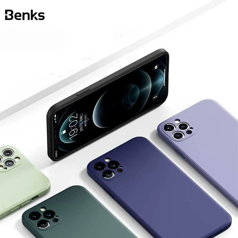 iPhone 12 Pro Silikon Kılıf, Kadife İç Yüzeyli - Benks Painting