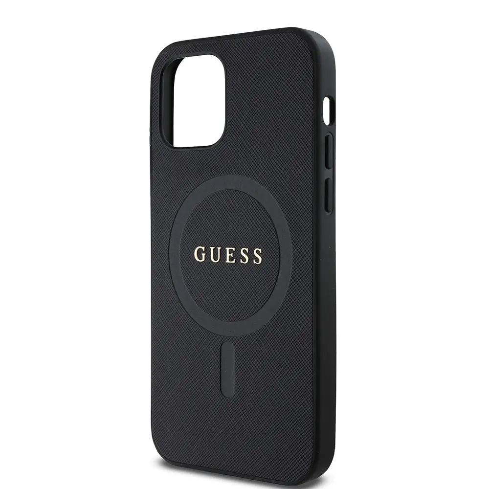 iPhone 12 Pro MagSafe Uyumlu Saffiano Kılıf - Guess Classic