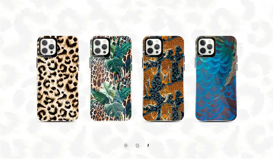 iPhone 12 Pro Kılıf Kajsa Wild Kapak, Ekran ve Kamera Korumalı