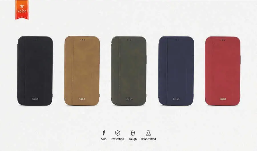 iPhone 12 Pro Kapaklı Cüzdan Kılıf, Kartlık ve Standlı - Kajsa Dale Serisi Parallel