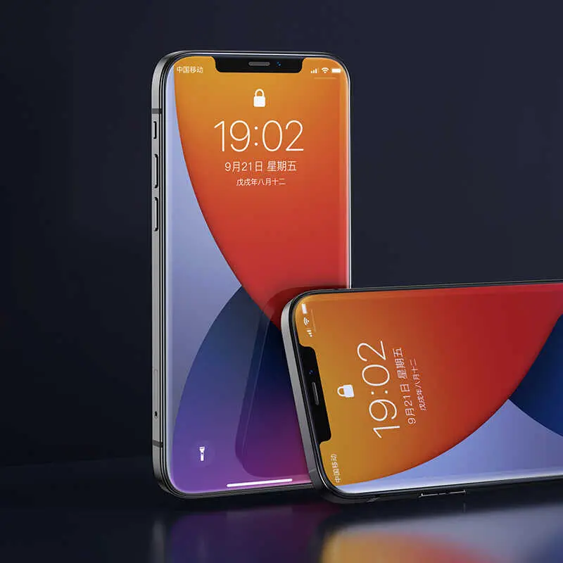iPhone 12 Pro Max Tam Kaplamalı Kavisli Ekran Koruyucu - Benks V Pro