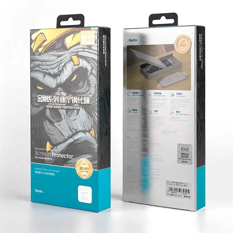iPhone 12 Pro Max Temperli Cam Ekran Koruyucu - Benks KingKong Corning Glass