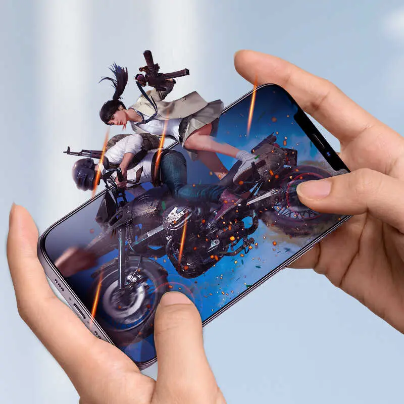 iPhone 12 Pro Max Ekran Koruyucu, Mavi Işık Filtreli - Benks KR Pro