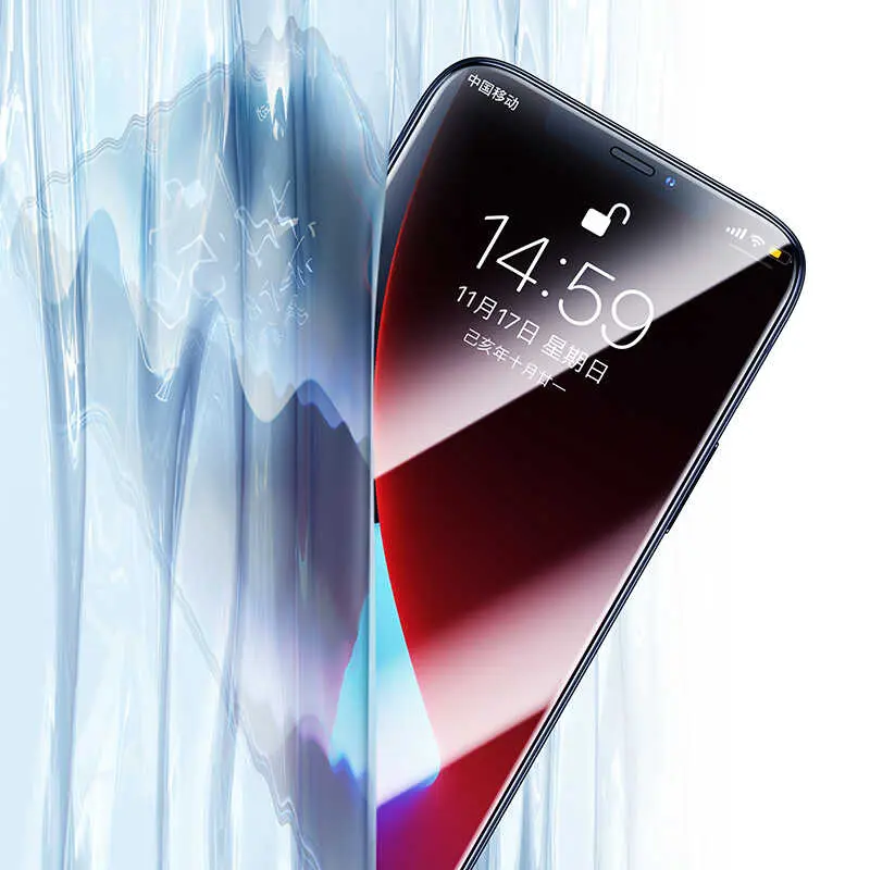 iPhone 12 Pro Max Ekran Koruyucu, Toz Geçirmez Metal Ahize Korumalı - Benks OKR