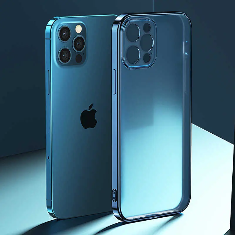 iPhone 12 Pro Max Mat Kaplamalı TPU Kılıf - Benks Matte Electroplated