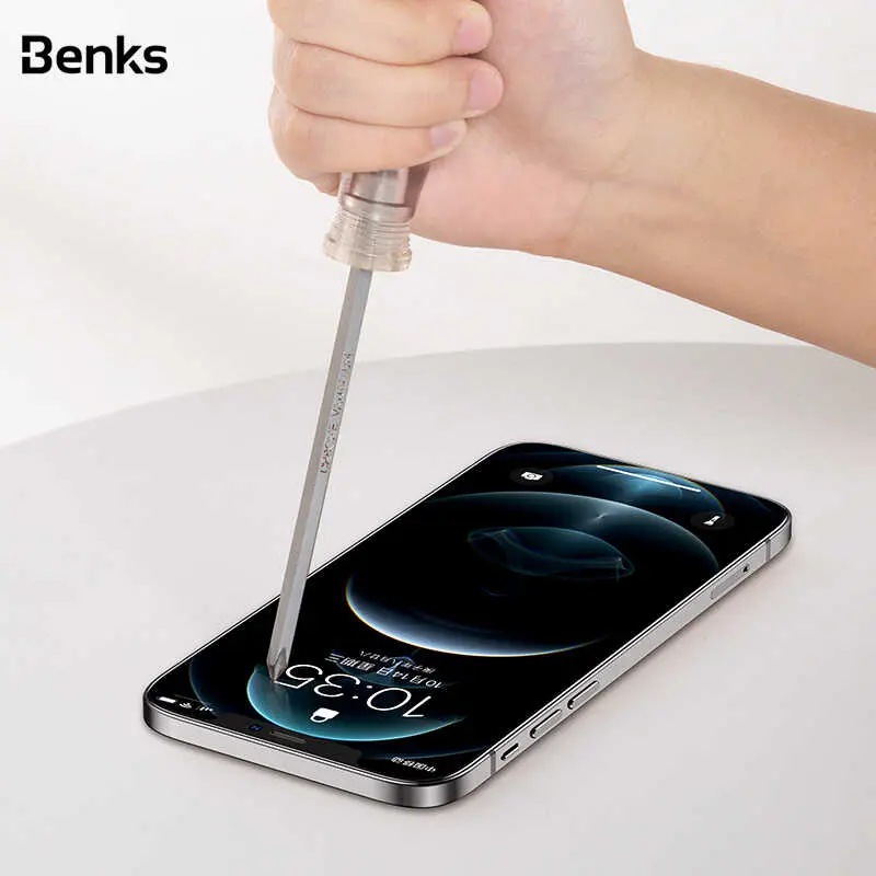 iPhone 12 Pro Max Şeffaf Ekran Koruyucu - Benks V Pro Plus