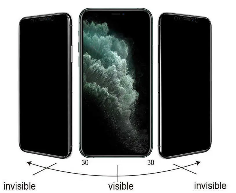 iPhone 12 Pro Max Gizlilik Ekran Koruyucu - Go Des Privacy