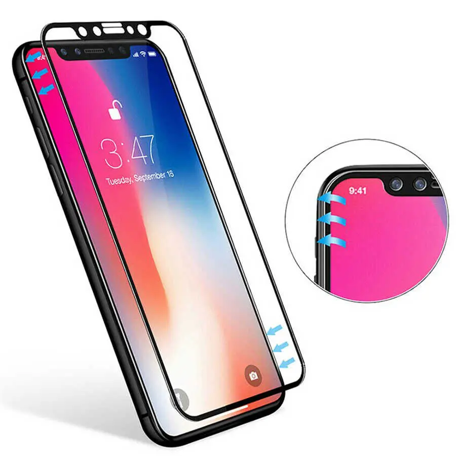 iPhone 12 Pro Max Seramik Ekran Koruyucu, 3D Kavisli - Davin