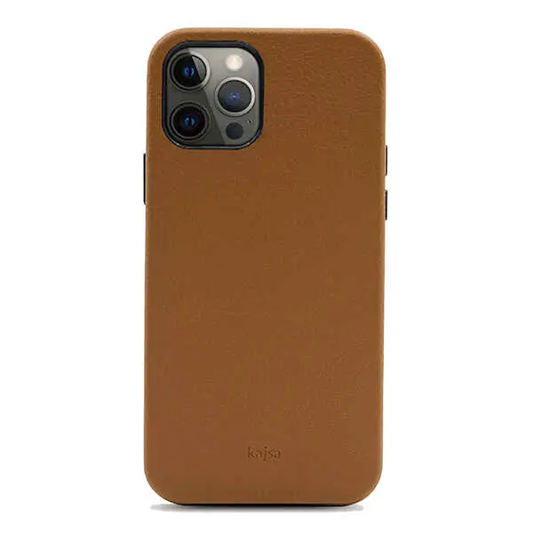 iPhone 12 Pro Max Deri Kılıf, Kablosuz Şarj Uyumlu - Kajsa Litchi
