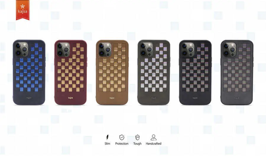 iPhone 12 Pro Max Kılıf Kajsa Preppie Spotlight Woven Kapak