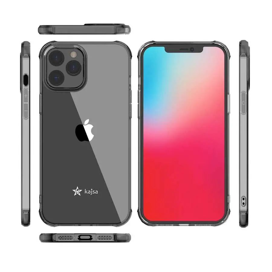 iPhone 12 Pro Max Şeffaf Kılıf, Airbag Köşeli - Kajsa Transparent