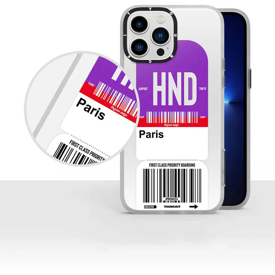 iPhone 12 Pro Max Kılıf, Desenli ve Darbe Emici Kapak - YoungKit Any Time Trip