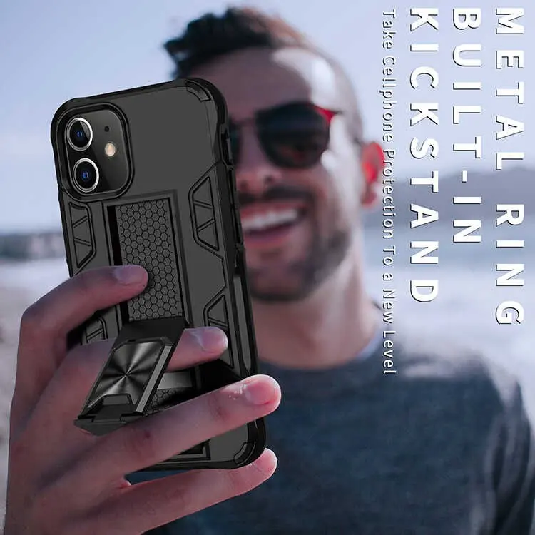 iPhone 12 Pro Max Katlanabilir Standlı Manyetik Kılıf - Zore Volve