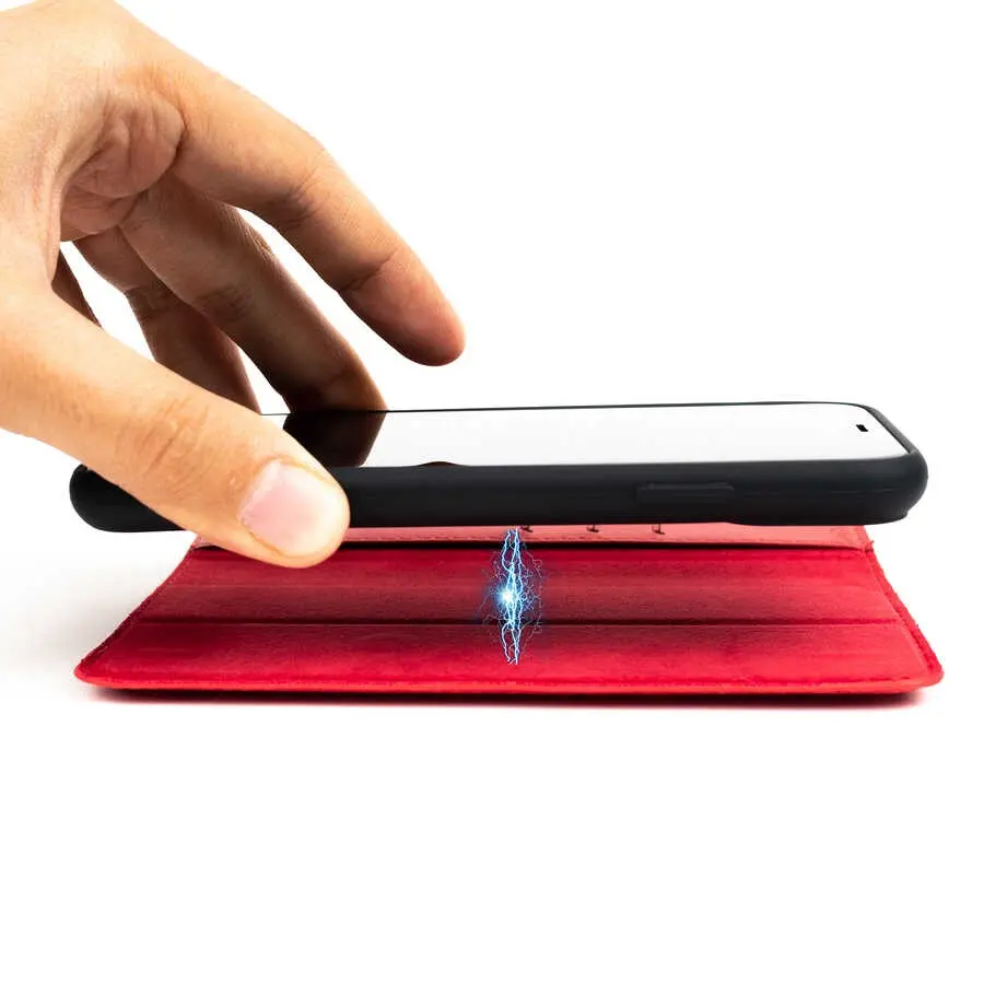 iPhone 12 Pro Max Hakiki Deri Cüzdanlı Kılıf - Zore Multi