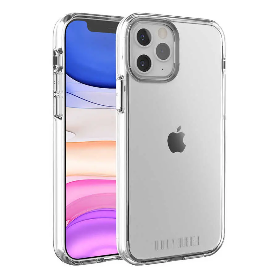 iPhone 12 Pro Max Şeffaf Kılıf - Ugly Rubber Pure