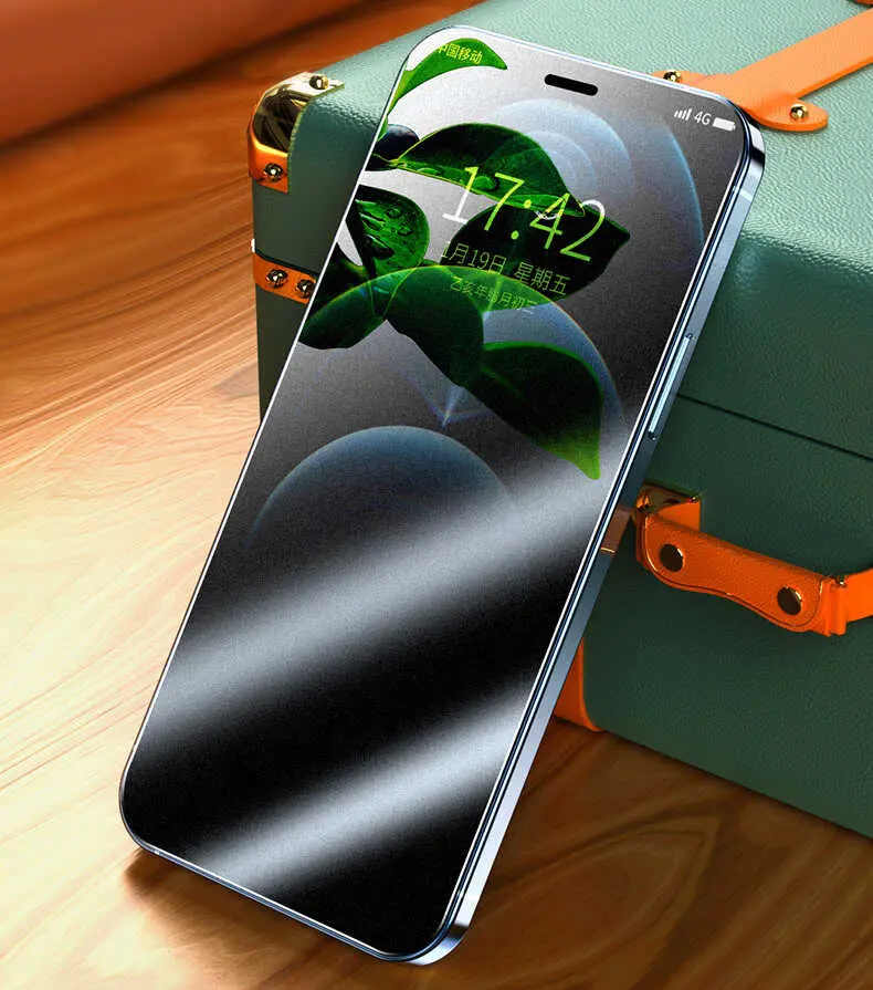 iPhone 12 Pro Max Mat Privacy Cam Ekran Koruyucu - Zore Fit Hard