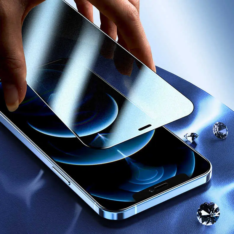iPhone 12 Pro Max Gizlilik Filtreli Temperli Cam Ekran Koruyucu - Zore Rika