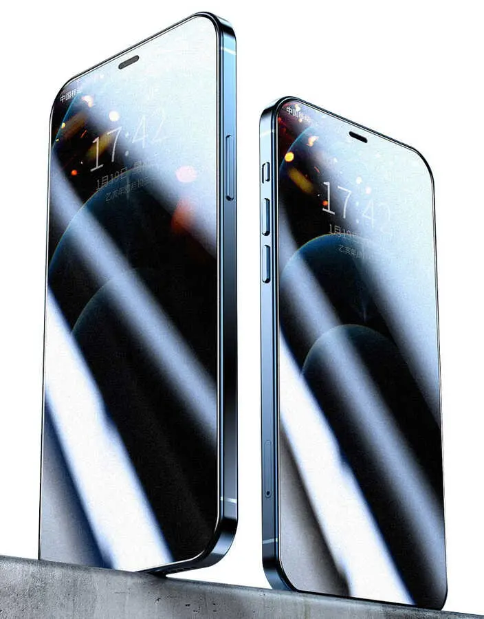 iPhone 12 Uyumlu Privacy Temperli Cam Ekran Koruyucu - Zore Rika