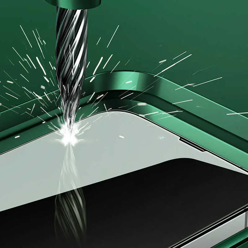 iPhone 13 Mini Tam Kaplamalı Kavisli Kenar Ekran Koruyucu - Benks V Pro Green Light